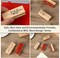 Flower and Plant Shape Wooden Rubber Stamps, 8Pcs Vintage Mounted Stamps 2.6x1x0.8 Inch Decorative Rubber Stamps